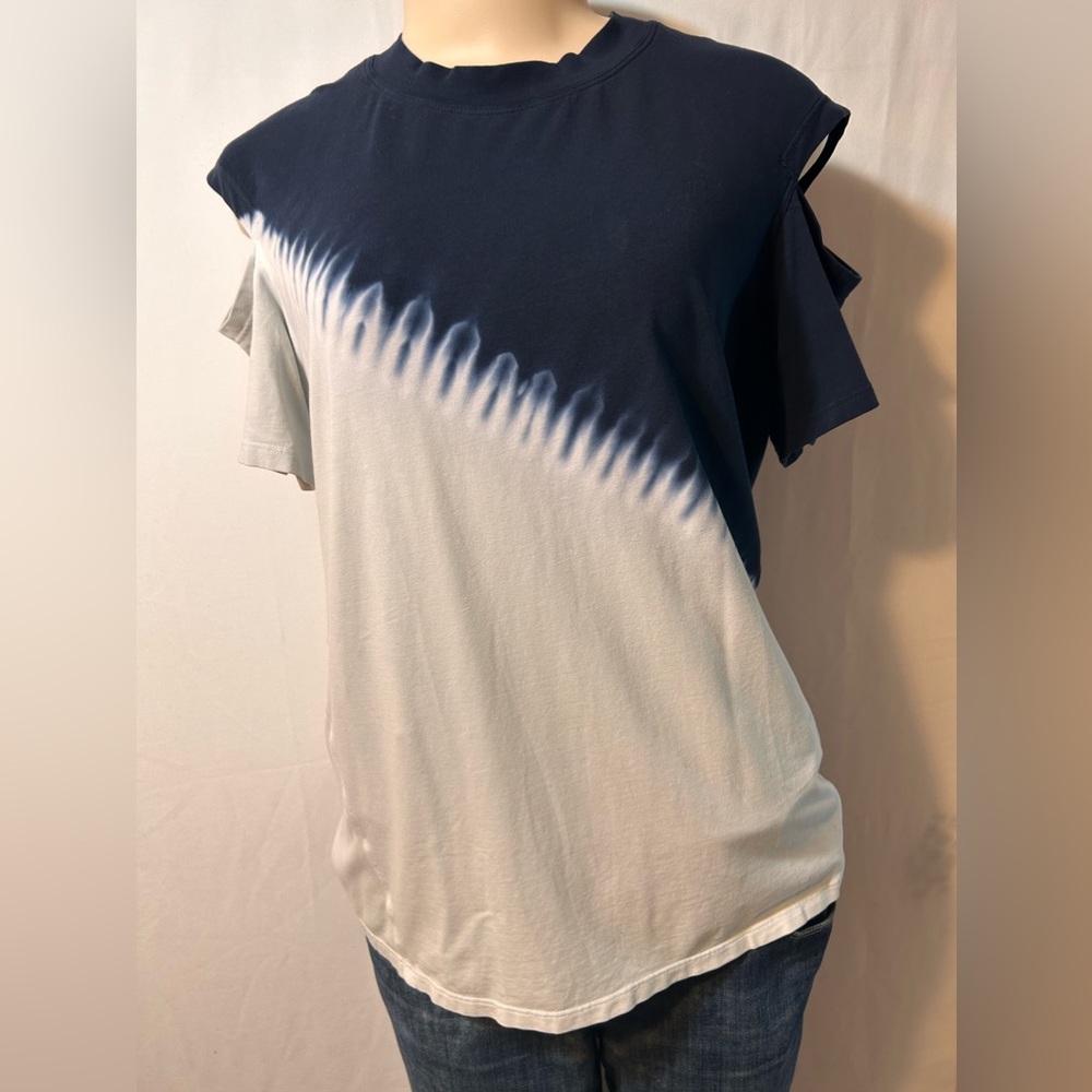 Lululemon All Yours Boyfriend Tee Women’s Cut Out Sleeve  Navy Vapor Size 4